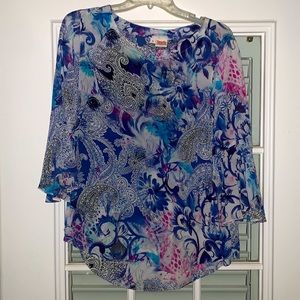 100% silk washable blouse